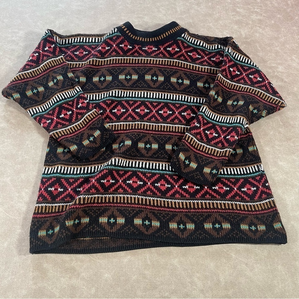 Croquet‎ Club Made in USA Diamond Pattern Sweater Men’s Medium